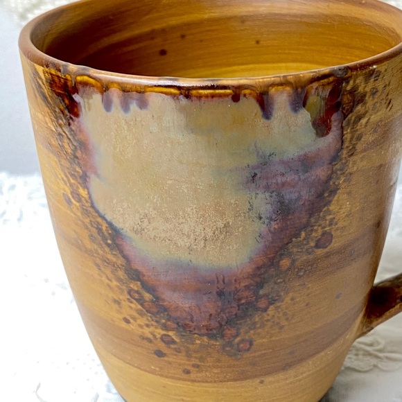 Sango Splash 4951 Tan Drip Cup Mug - Picture 2 of 8